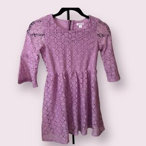 𝅺XHILARATION girls lacey dress. Size medium